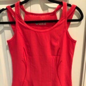 Running Room Fit-Wear Running Top w Double Shoulder Strap Design Pink Size S